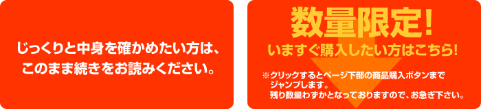 数量限定！　いますぐ購入したい方はこちら！